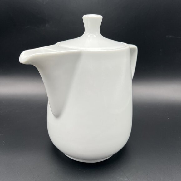 Vintage Mid-Century Melitta Germany Porcelain Teapot Coffee Pot Carafe No Drip - Picture 2 of 13